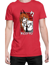Мъжка Тениска Manga Japan Anime Comics Animation Chainsaw Man Fiend Formpower