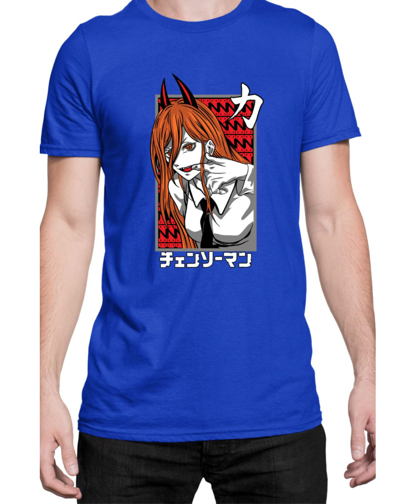 Мъжка Тениска Manga Japan Anime Comics Animation Chainsaw Man Fiend Formpower