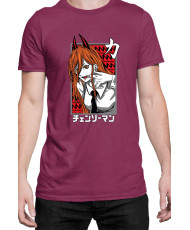 Мъжка Тениска Manga Japan Anime Comics Animation Chainsaw Man Fiend Formpower