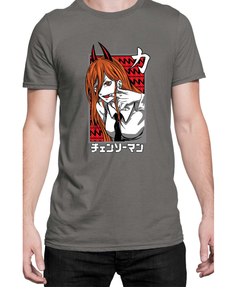 Мъжка Тениска Manga Japan Anime Comics Animation Chainsaw Man Fiend Formpower Мъжка Тениска Manga Japan Anime Comics Animation Chainsaw Man Fiend Formpower