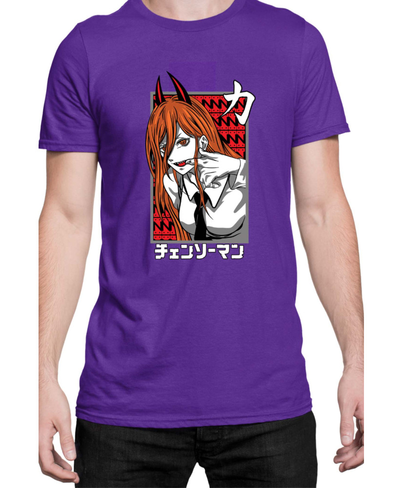 Мъжка Тениска Manga Japan Anime Comics Animation Chainsaw Man Fiend Formpower