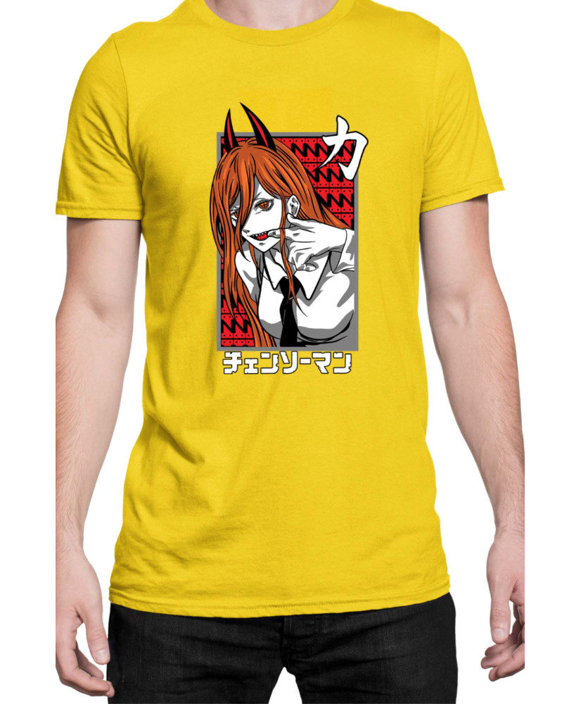Мъжка Тениска Manga Japan Anime Comics Animation Chainsaw Man Fiend Formpower