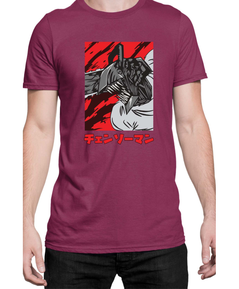 Мъжка Тениска Manga Japan Anime Comics Animation Chainsaw Man Pochita Chainsaw