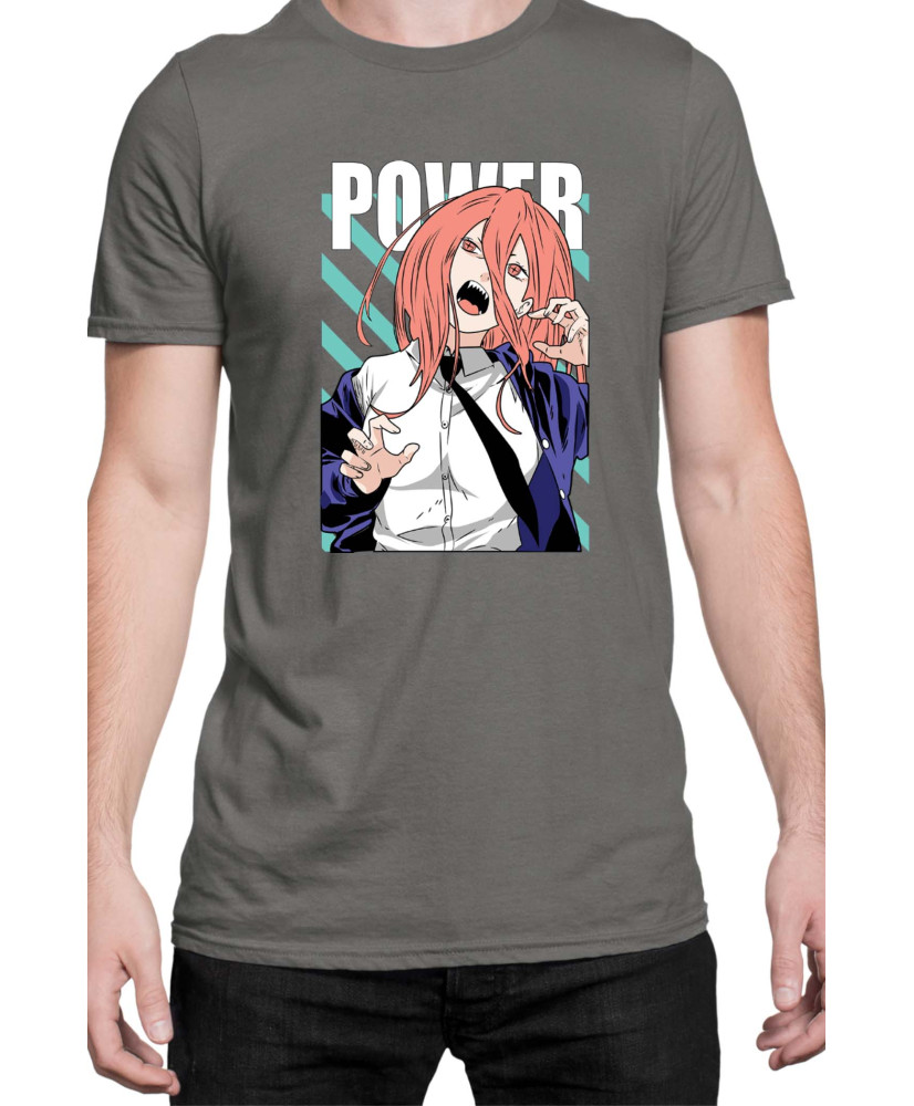 Мъжка Тениска Manga Japan Anime Comics Animation Chainsaw Man Power Мъжка Тениска Manga Japan Anime Comics Animation Chainsaw Man Power