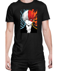 Мъжка Тениска Manga Japan Anime Comics Animation My Hero Academia Shoto Todoroki V-24