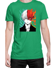 Мъжка Тениска Manga Japan Anime Comics Animation My Hero Academia Shoto Todoroki V-24