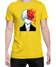 Мъжка Тениска Manga Japan Anime Comics Animation My Hero Academia Shoto Todoroki V-24