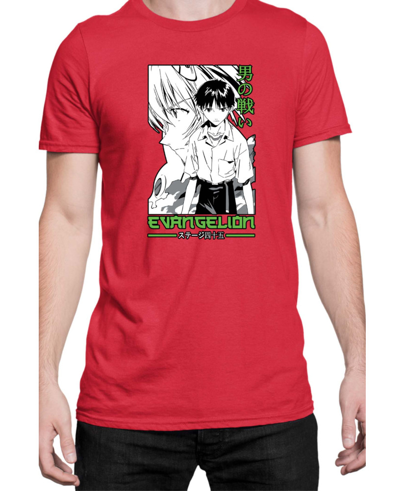 Мъжка Тениска Manga Japan Anime Comics Animation Neon Genesis Evangelion Ikari V-49