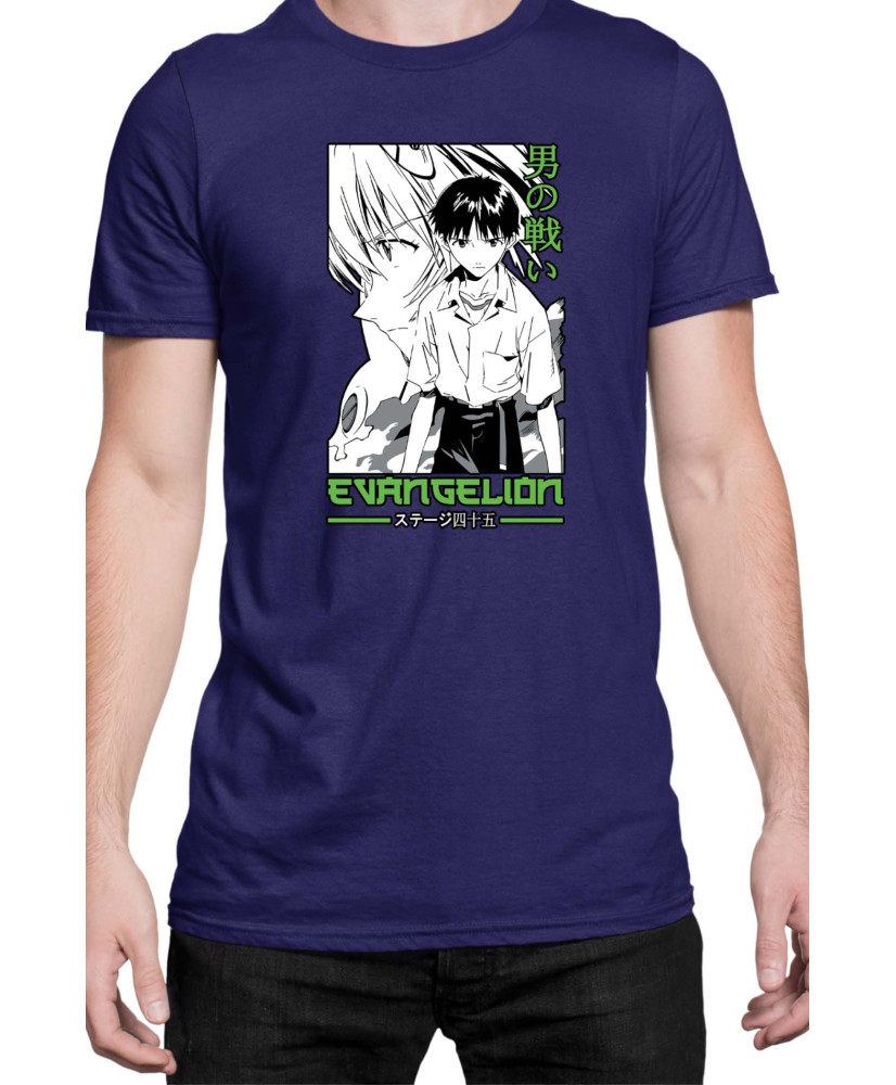 Мъжка Тениска Manga Japan Anime Comics Animation Neon Genesis Evangelion Ikari V-49
