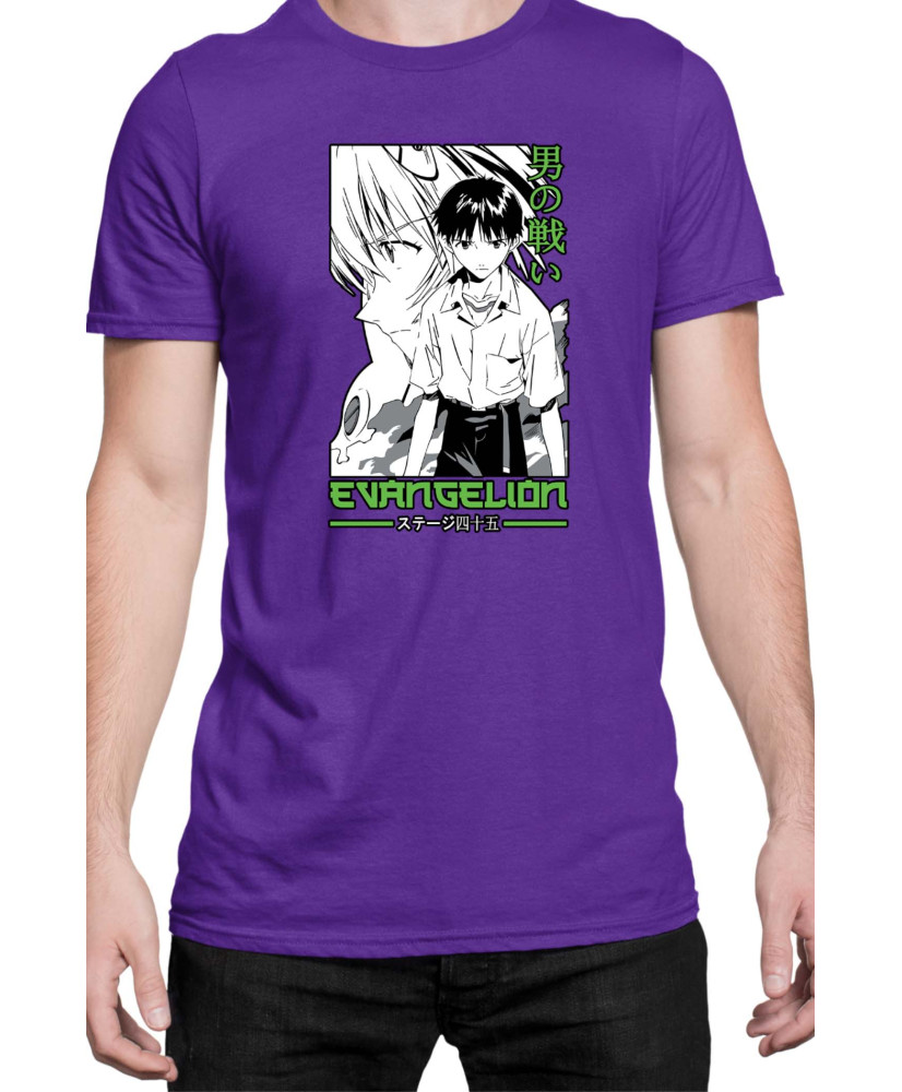 Мъжка Тениска Manga Japan Anime Comics Animation Neon Genesis Evangelion Ikari V-49