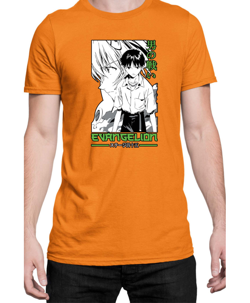 Мъжка Тениска Manga Japan Anime Comics Animation Neon Genesis Evangelion Ikari V-49