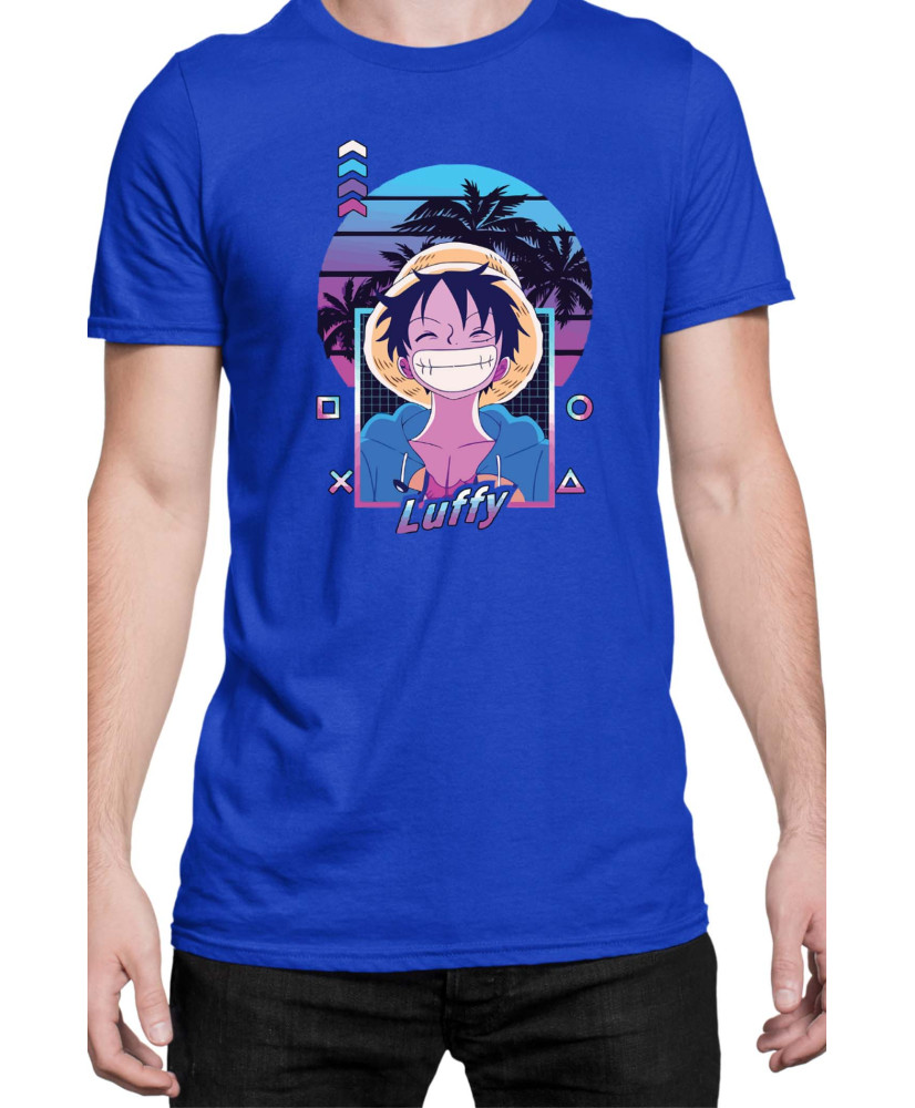 Мъжка Тениска Manga Japan Anime Comics Animation One Piece Retro Sunset Monkey