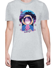 Мъжка Тениска Manga Japan Anime Comics Animation One Piece Retro Sunset Monkey