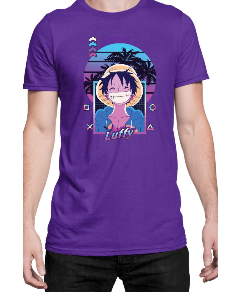 Мъжка Тениска Manga Japan Anime Comics Animation One Piece Retro Sunset Monkey