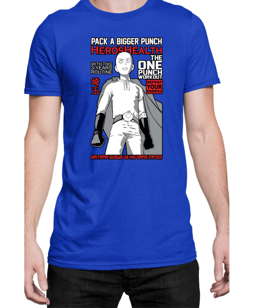 Мъжка Тениска Manga Japan Anime Comics Animation One Punch Man Caped Baldy V-48