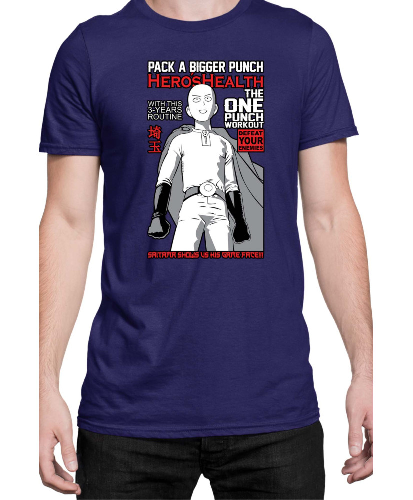 Мъжка Тениска Manga Japan Anime Comics Animation One Punch Man Caped Baldy V-48