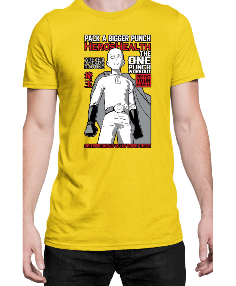 Мъжка Тениска Manga Japan Anime Comics Animation One Punch Man Caped Baldy V-48