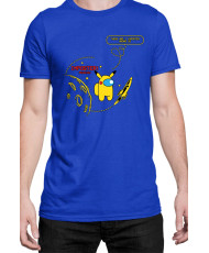 Мъжка Тениска Manga Japan Anime Comics Animation Pikachu Imposter Among Us