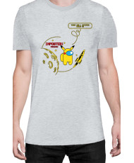 Мъжка Тениска Manga Japan Anime Comics Animation Pikachu Imposter Among Us