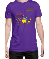 Мъжка Тениска Manga Japan Anime Comics Animation Pikachu Imposter Among Us