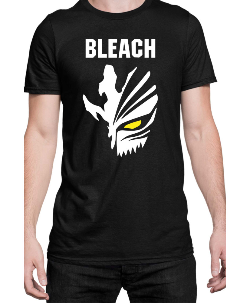 Мъжка Тениска Manga Japan Anime Comics Animation Bleach Hollow Mask Ichigo