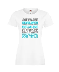Дамска тениска Software Developer Job