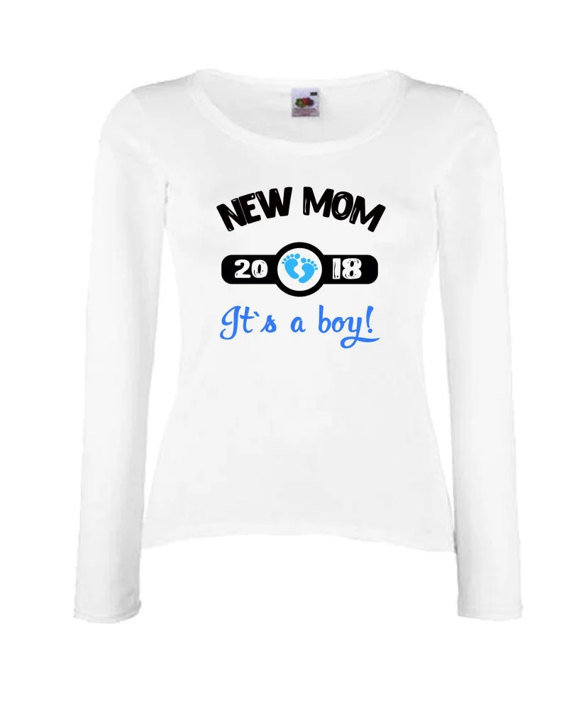 Дамска тениска New MOM 2018 boy