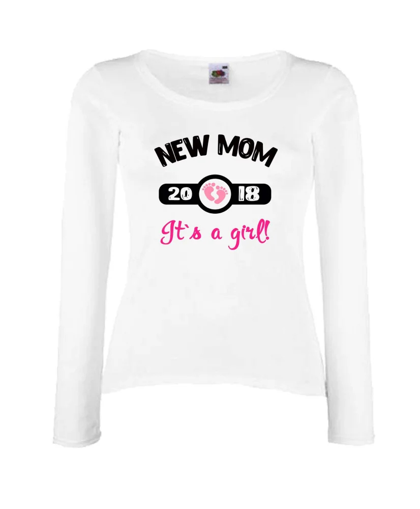 Дамска тениска New MOM 2018 girl Дамска тениска New MOM 2018 girl