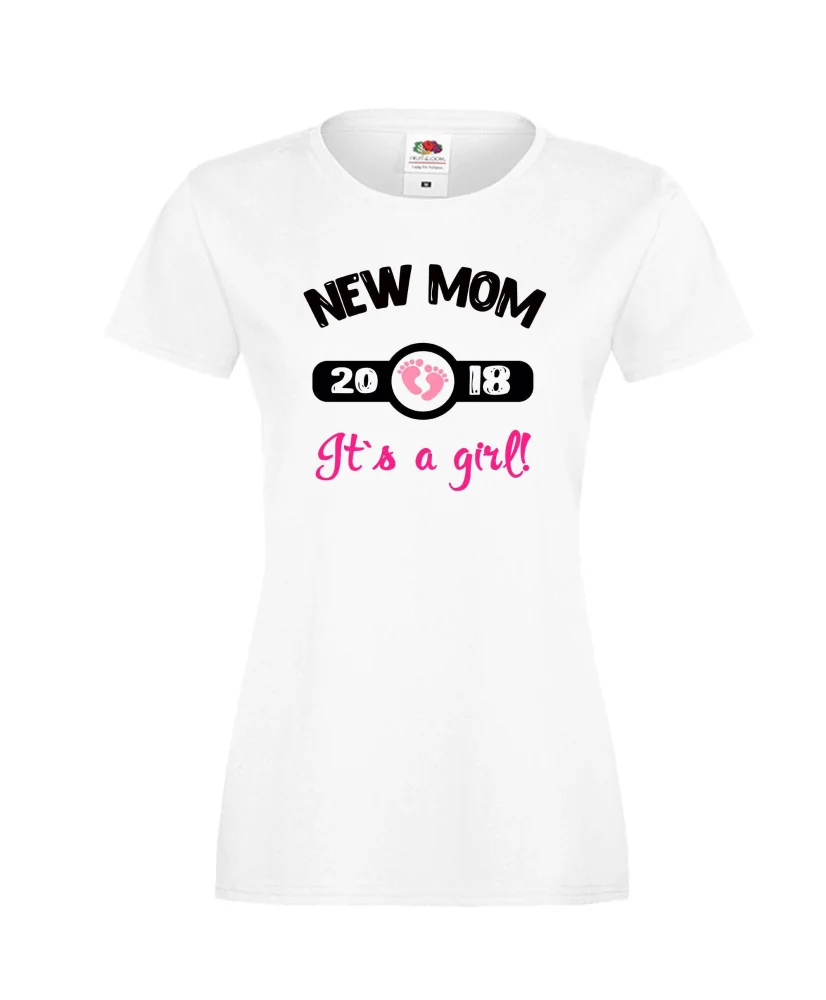 Дамска тениска New MOM 2018 girl Дамска тениска New MOM 2018 girl