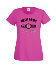 Дамска тениска New MOM 2018 girl