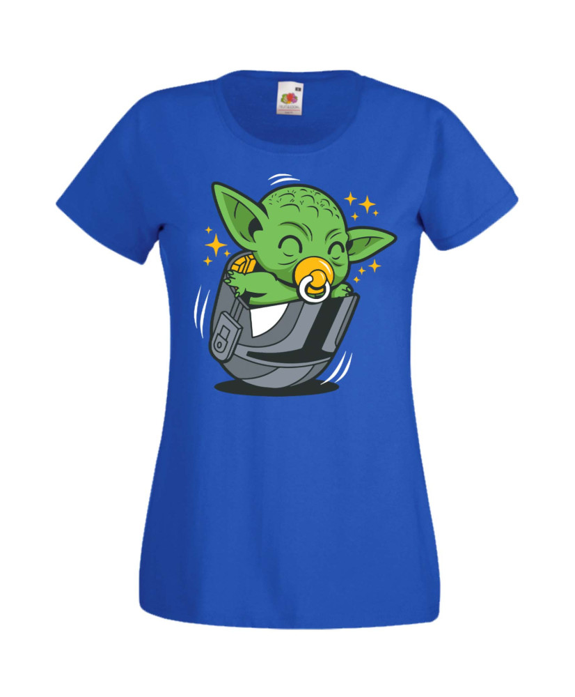 Дамска Тениска Star Wars Baby Yoda 3 Дамска Тениска Star Wars Baby Yoda 3