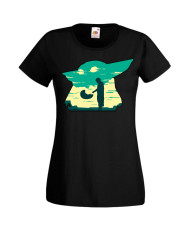 Дамска Тениска Star Wars Mandalorian Baby Yoda 1