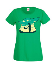 Дамска Тениска Star Wars Mandalorian Baby Yoda 1