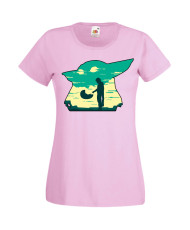 Дамска Тениска Star Wars Mandalorian Baby Yoda 1