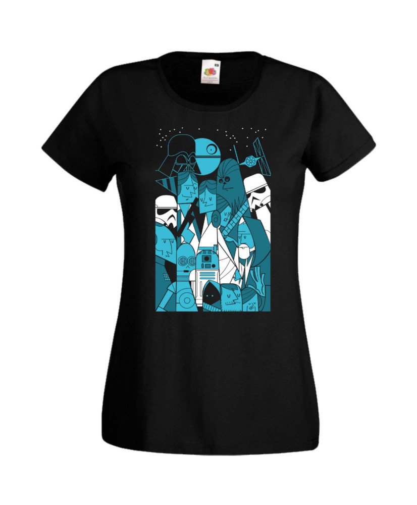 Дамска Тениска Star Wars Characters Дамска Тениска Star Wars Characters
