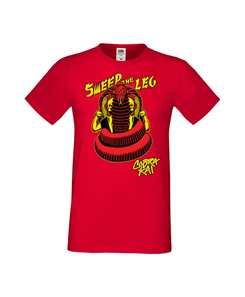 Мъжка Тениска Cobra Kai Sweep The Leg Мъжка Тениска Cobra Kai Sweep The Leg
