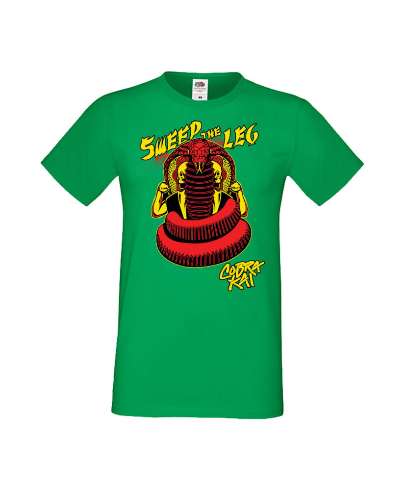 Мъжка Тениска Cobra Kai Sweep The Leg Мъжка Тениска Cobra Kai Sweep The Leg
