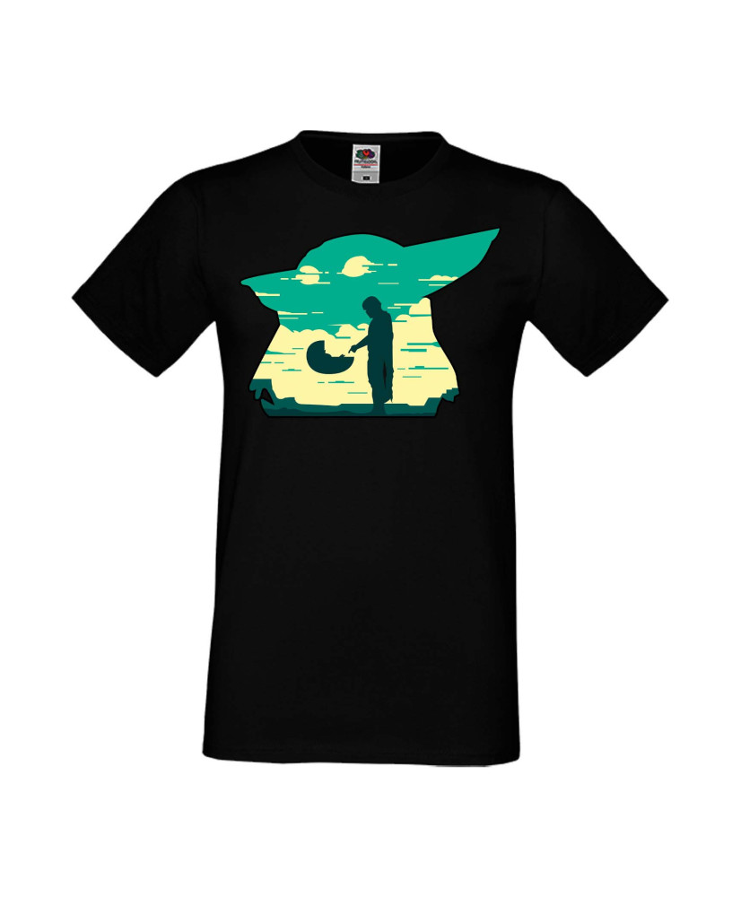 Мъжка Тениска star wars Mandalorian Baby Yoda 1