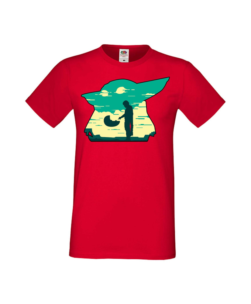Мъжка Тениска star wars Mandalorian Baby Yoda 1