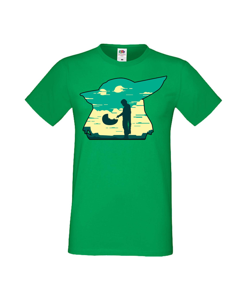 Мъжка Тениска star wars Mandalorian Baby Yoda 1