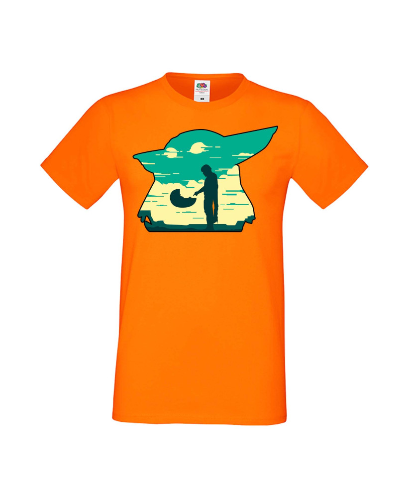 Мъжка Тениска star wars Mandalorian Baby Yoda 1