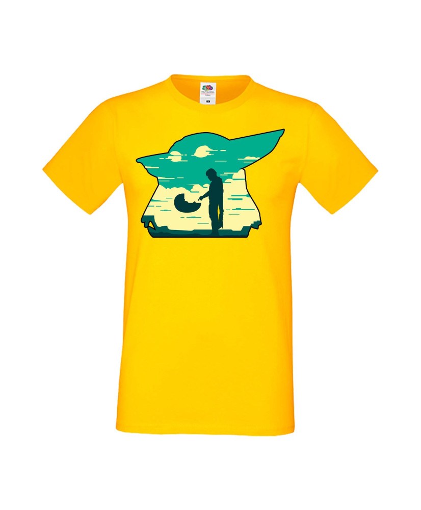 Мъжка Тениска star wars Mandalorian Baby Yoda 1