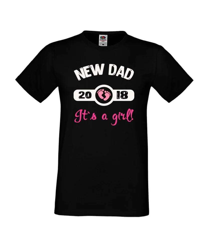 Мъжка тениска New DAD 2018 girl Мъжка тениска New DAD 2018 girl