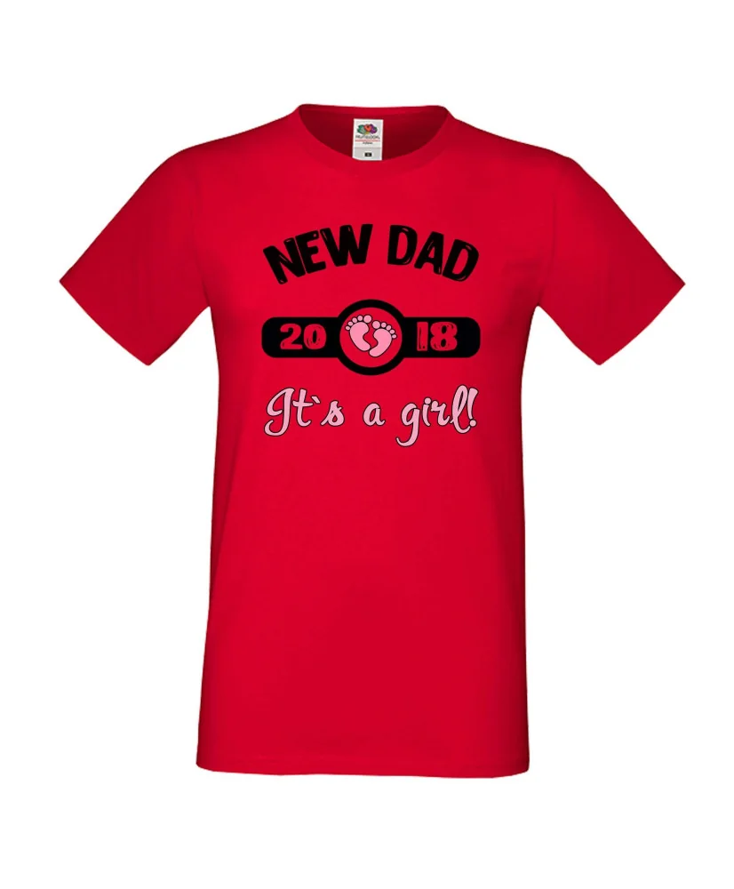 Мъжка тениска New DAD 2018 girl Мъжка тениска New DAD 2018 girl