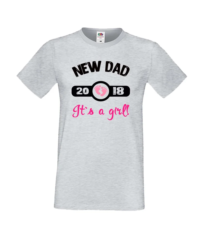 Мъжка тениска New DAD 2018 girl Мъжка тениска New DAD 2018 girl