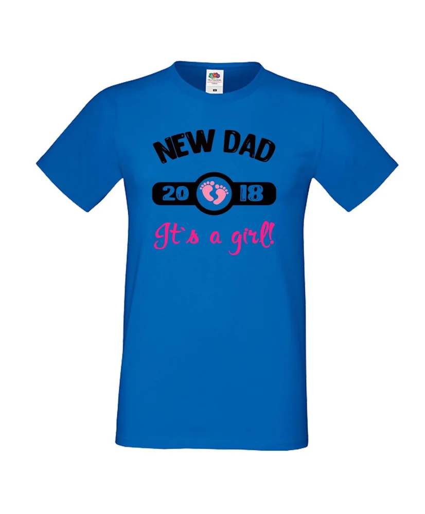Мъжка тениска New DAD 2018 girl Мъжка тениска New DAD 2018 girl