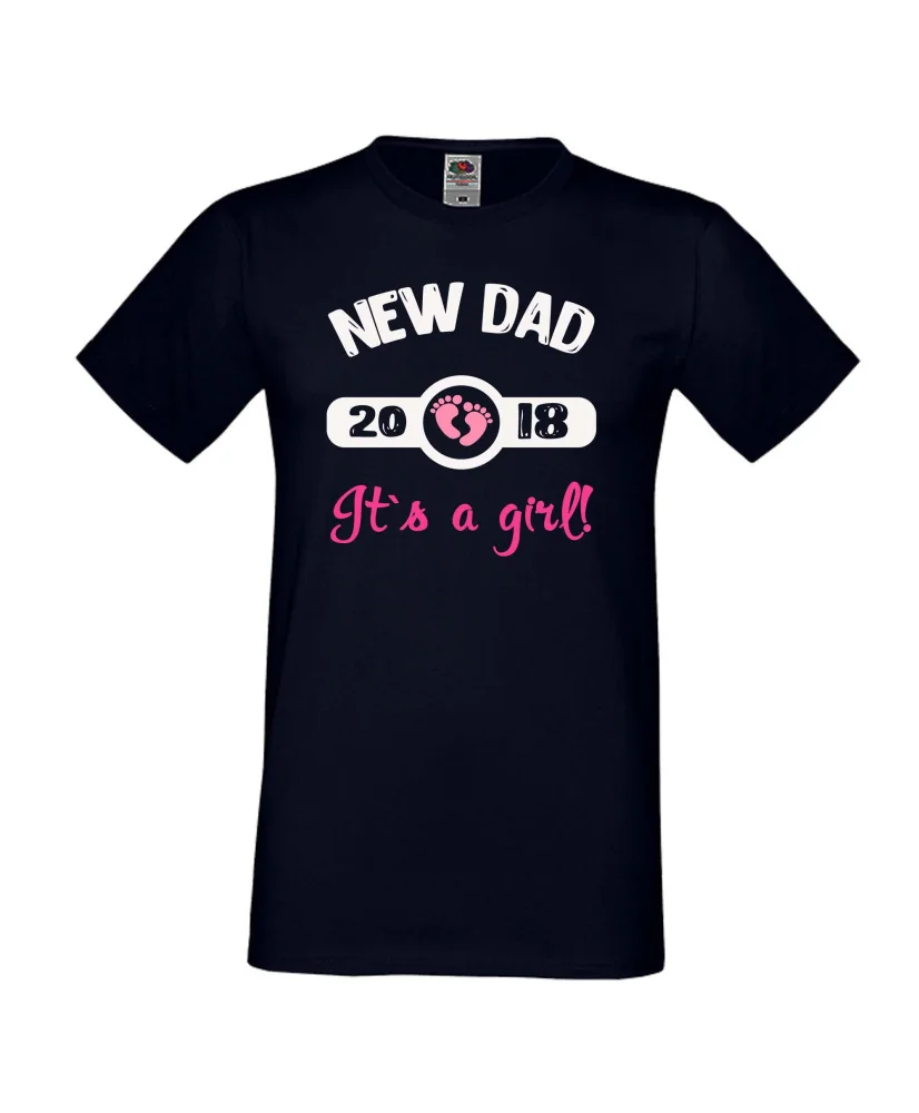 Мъжка тениска New DAD 2018 girl Мъжка тениска New DAD 2018 girl