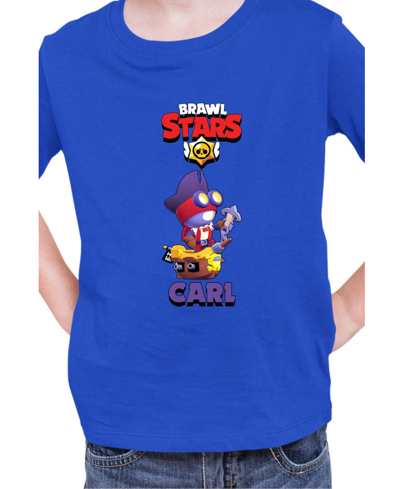 Детска Тениска Brawl Stars Battle Royale Carl Captain Детска Тениска Brawl Stars Battle Royale Carl Captain