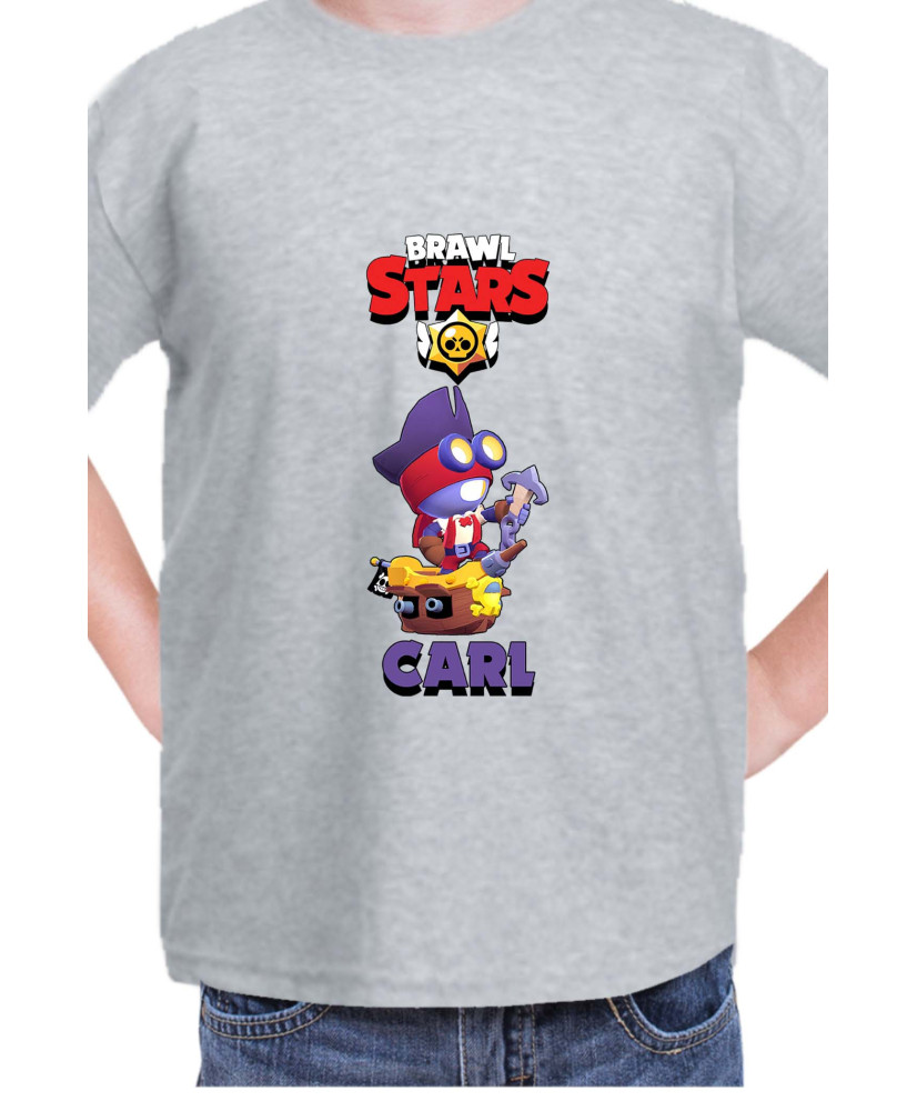 Детска Тениска Brawl Stars Battle Royale Carl Captain Детска Тениска Brawl Stars Battle Royale Carl Captain
