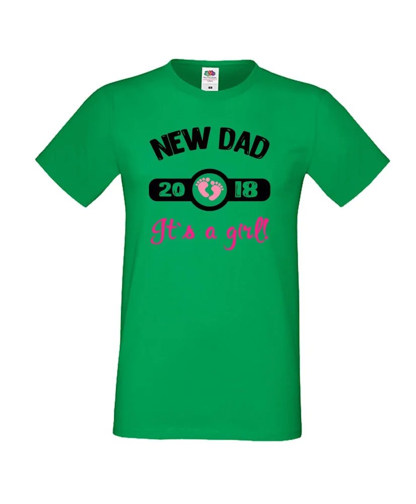 Мъжка тениска New DAD 2018 girl Мъжка тениска New DAD 2018 girl